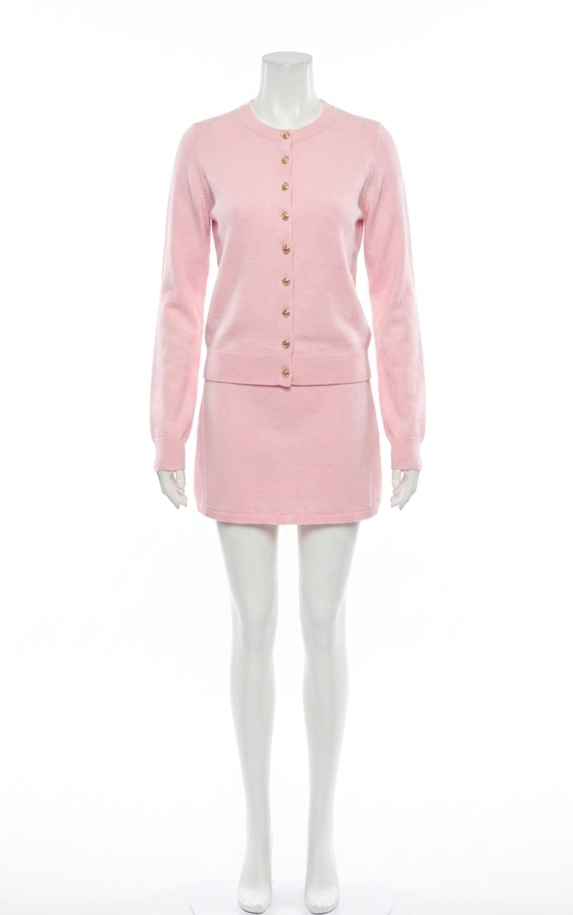 NEW SHOW ME YOUR MUMU café cardigan in pink knit
